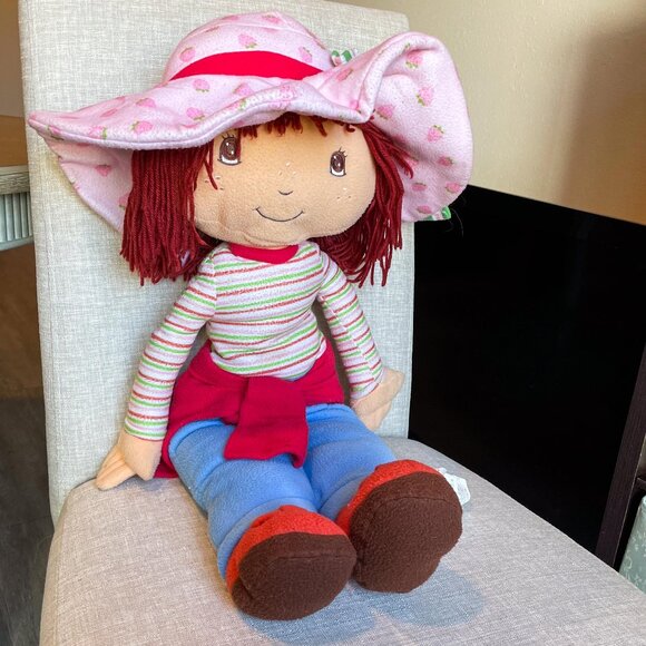 Strawberry Shortcake Other - Vintage 2003 Strawberry Shortcake Jumbo Plush Doll 30” Great for Cuddling